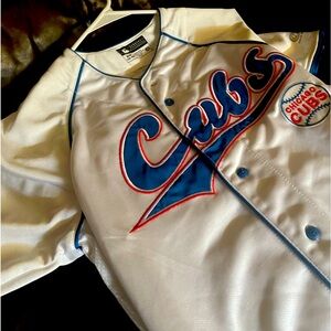 Vitg Dynasty MLB Chicago Cubs Sewn Button Down Baseball Jersey National medium